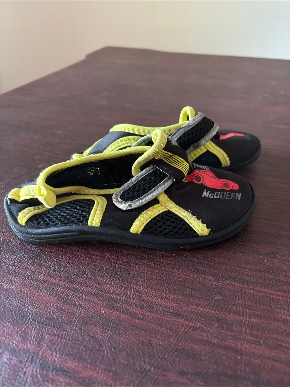 Disney Black and Yellow Lightning McQueen Water Shoes